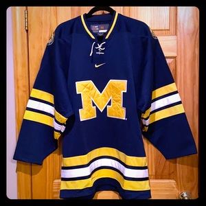 Michigan Wolverines Nike Bauer Hockey Jersey